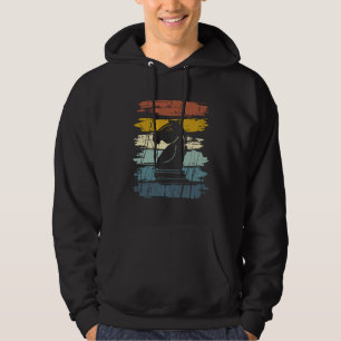 Schachpferd Retro Hoodie
