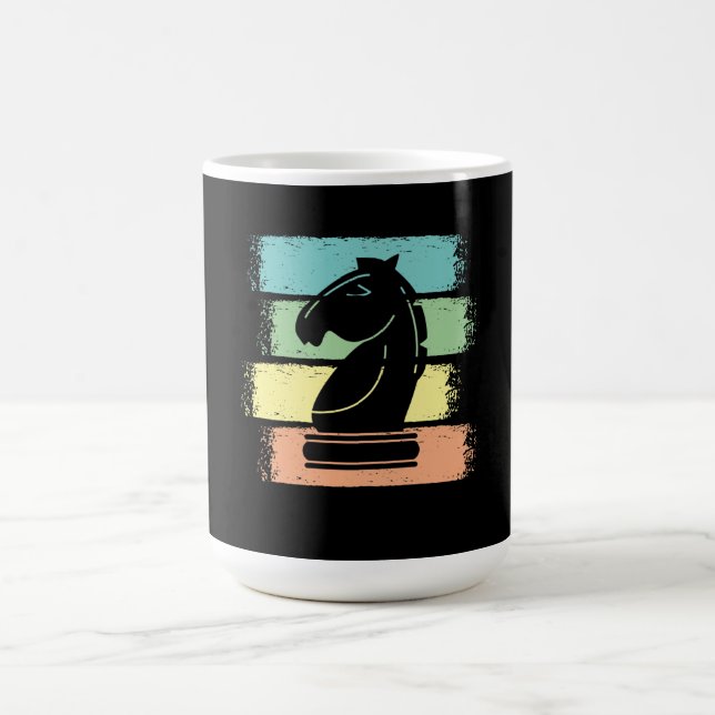 Schachpferd Retro Kaffeetasse (Mittel)