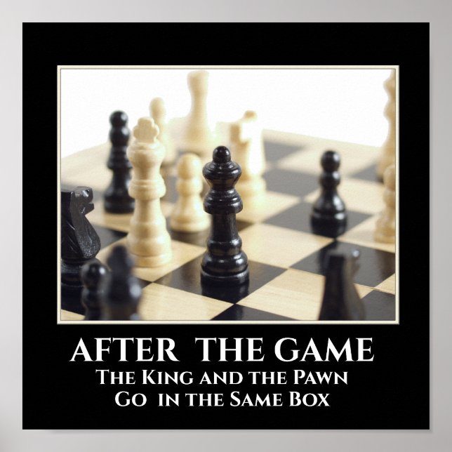 Schachposter Poster (Vorne)