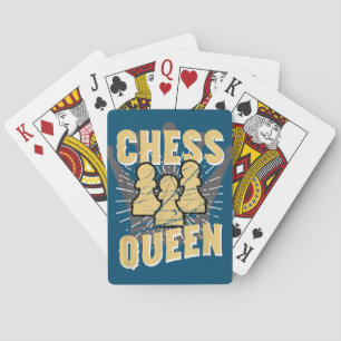 Schachqueen Kids & Women-Geschenk Spielkarten