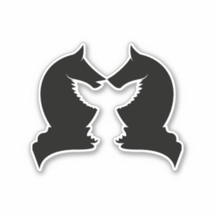 Schachritter u. -adler aufkleber