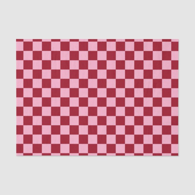 Schachrosa und Burgund Seidenpapier (Vorderseite)