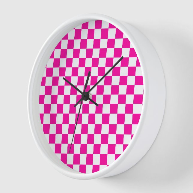 Schachrosa und Weiß Uhr (Winkel)