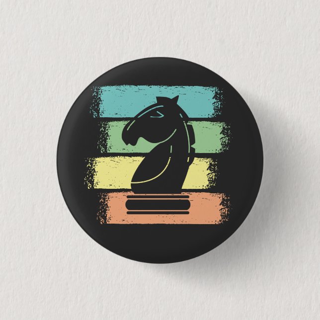 Schachrost Retro Button (Vorderseite)