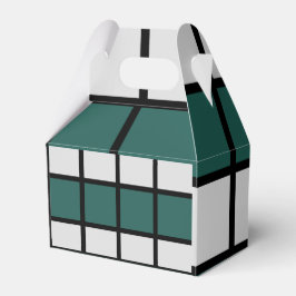 Schachrotes Aquamarines Grauschwarz Geschenkschachtel