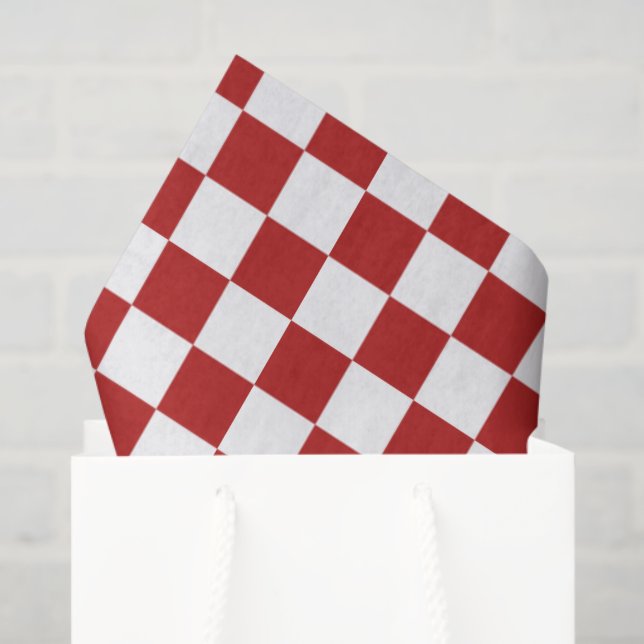 Schachrotes Weiß Seidenpapier (Geschenktüte)