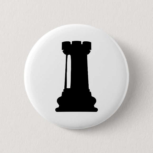 Schachschloss Button (Vorderseite)