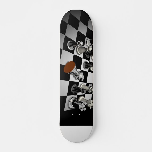 Schachskateboard Skateboard (Vorne)
