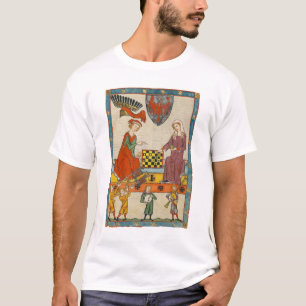Schachspiel 14. Jahrhundert Codex Manesse T-Shirt
