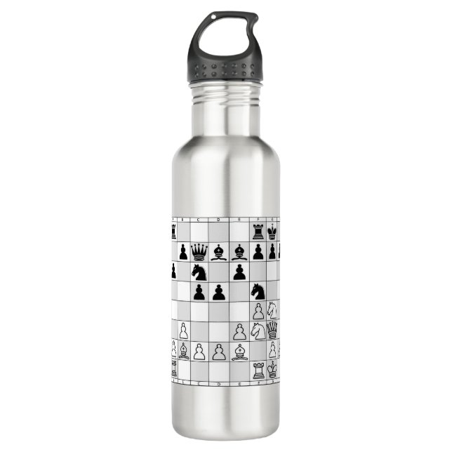 Schachspiel 1 edelstahlflasche (Vorderseite)