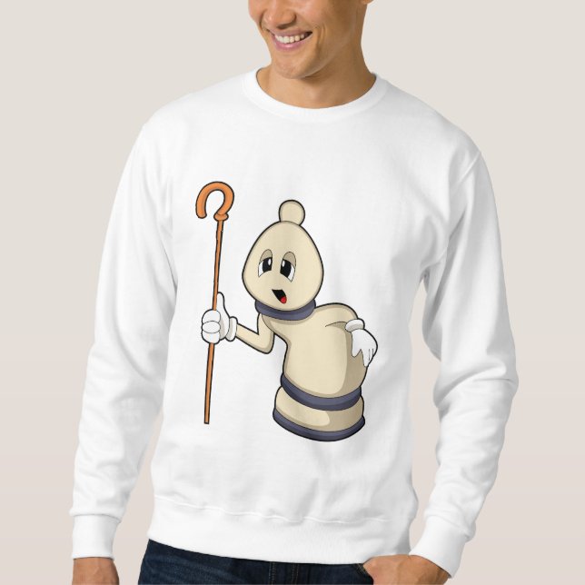 Schachspiel Bischof von Schach Sweatshirt (Vorderseite)