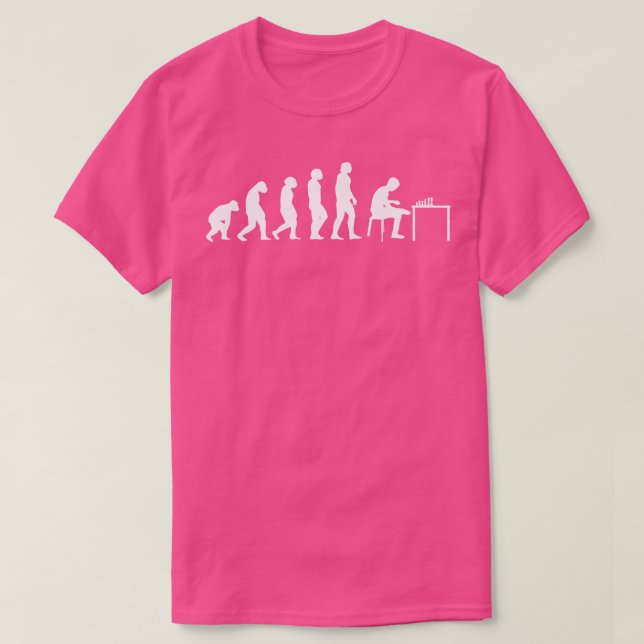 Schachspiel Evolution Schach 1 T-Shirt (Design vorne)