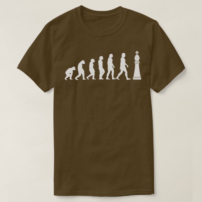 Schachspiel Evolution Schach 2 T-Shirt (Design vorne)