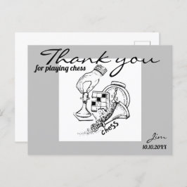 Schachspiel Grafik Postkarte