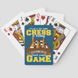 Schachspiel ist ein kluger Schachspieler Spielkarten