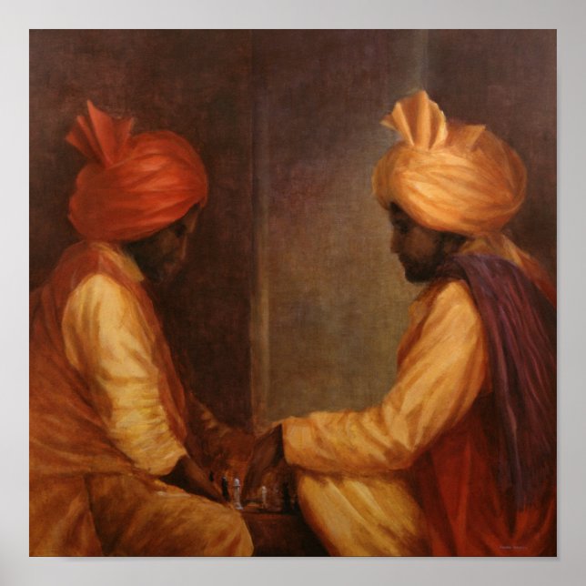 Schachspiel Poster (Vorne)