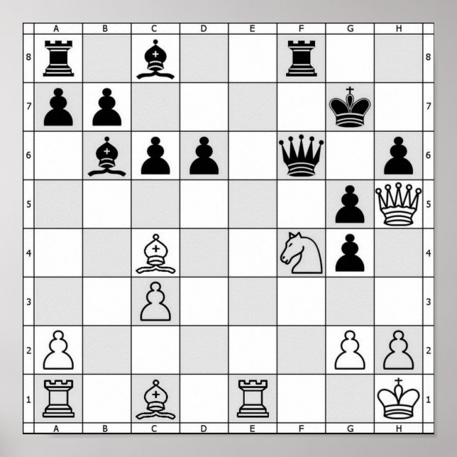 Schachspiel Poster Acht (Vorne)