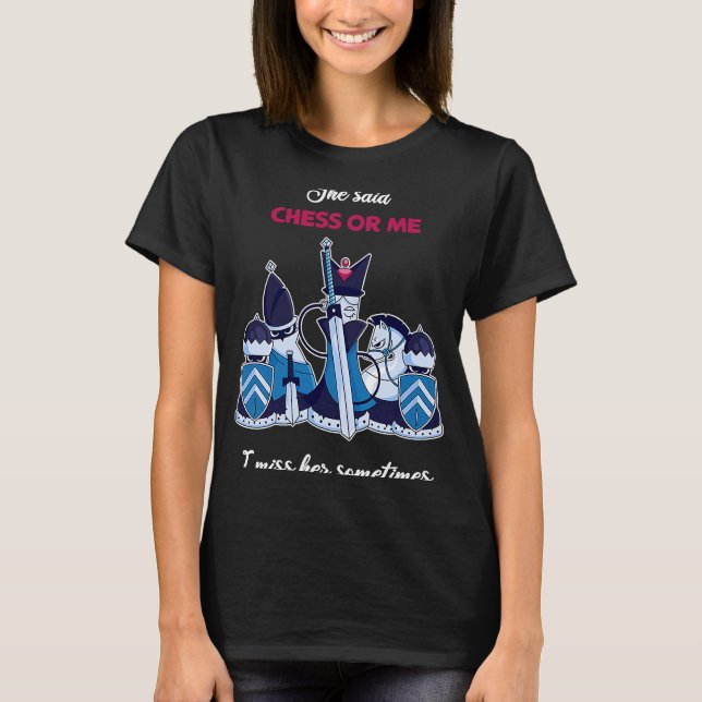 Schachspiel Schach Sprichwort Schachbrett T-Shirt (Vorderseite)