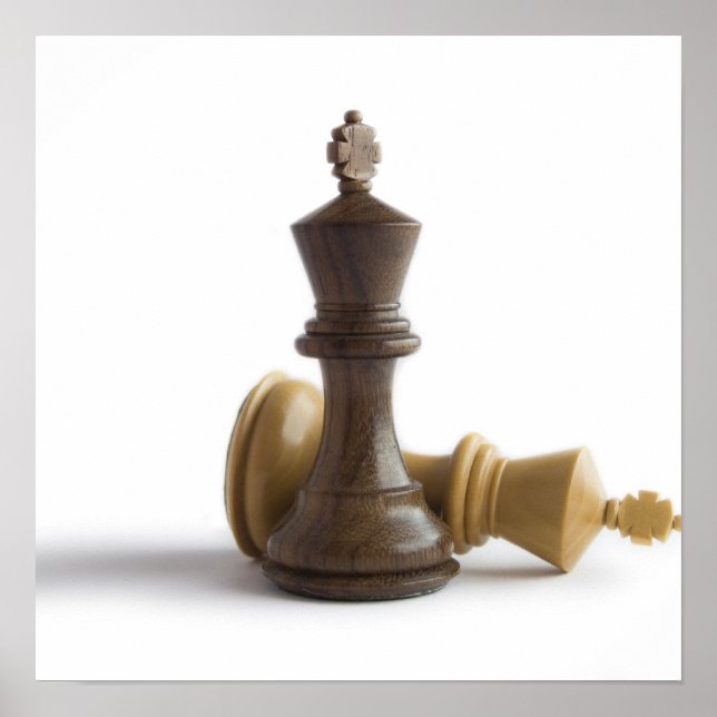 Schachspiel über Poster (Vorne)