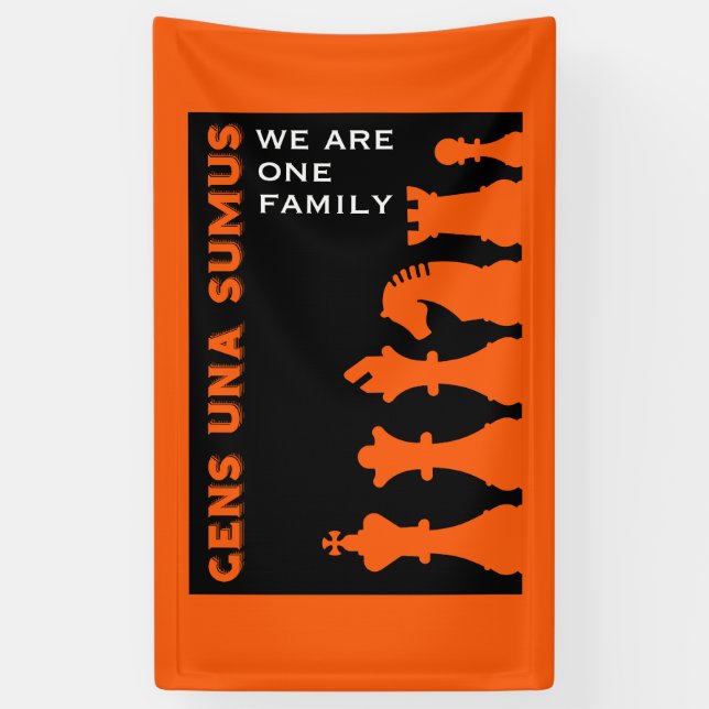 Schachspieler Banner (Vertikal)