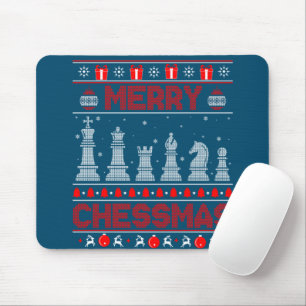 Schachspieler Frohe Weihnachten Weihnachten Ugly S Mousepad