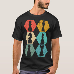 Schachspieler mit Schachfigur T-Shirt