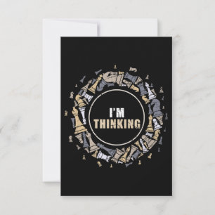 Schachspieler Nerd Schachliebhaber Geschenk Schach RSVP Karte