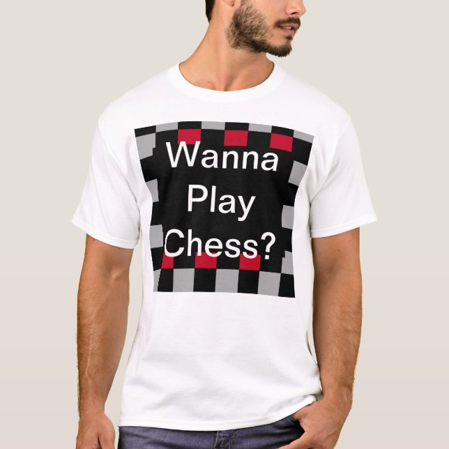 Schachspieler Nerdy Geek Fun T-Shirt (Vorderseite)