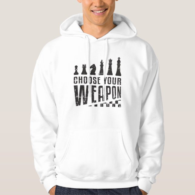 Schachspieler Schachbrettspiel-Mainboard Game-Gesc Hoodie (Vorderseite)