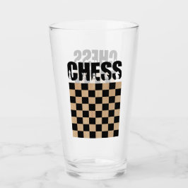 Schachspieler, Schachspiel Lover Glas