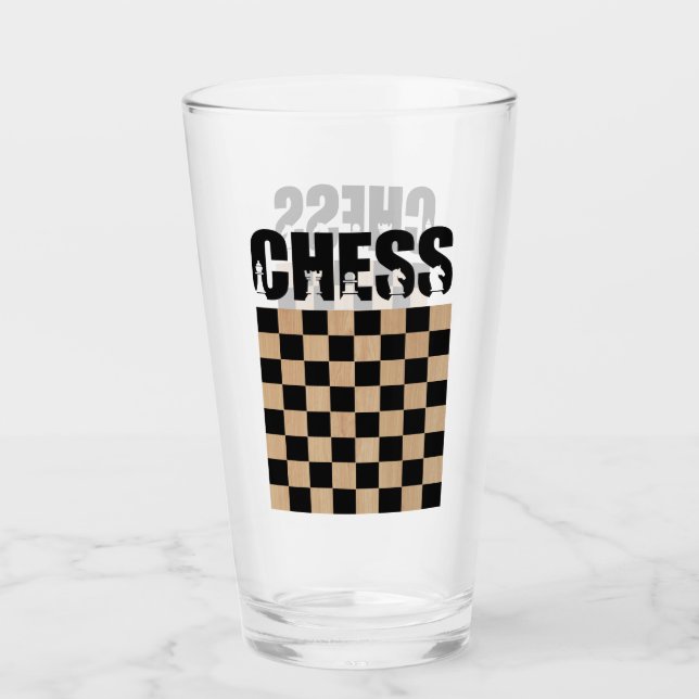 Schachspieler, Schachspiel Lover Glas (Vorderseite)