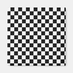 Schachspieler schwarz-weiß magnet