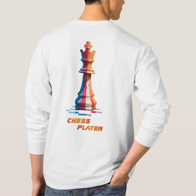 Schachspieler T-Shirt (Rückseite)