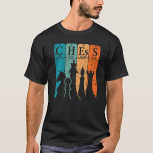 Schachspieler VI Nerd mit regelmäßigen Schachfigur T-Shirt