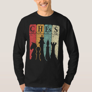 Schachspieler VI Nerd mit regelmäßigen Schachfigur T-Shirt