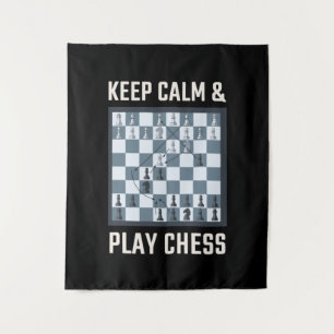 Schachspieler Wandteppich