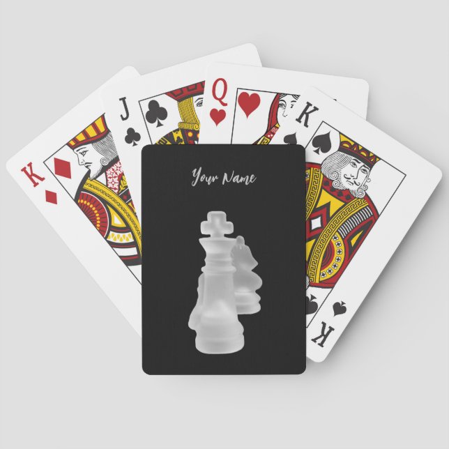 Schachspielkarten Spielkarten (Rückseite)