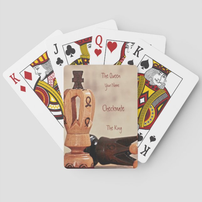 Schachspielkarten Spielkarten (Rückseite)