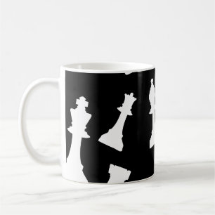Schachspielstücke Kaffeetasse