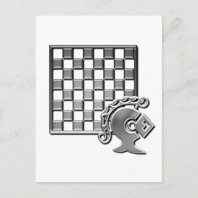 Schachstrategie Postkarte (Vorderseite)