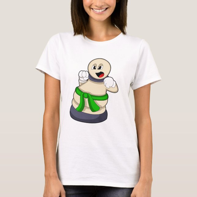 Schachstück am Schach befestigt T-Shirt (Vorderseite)