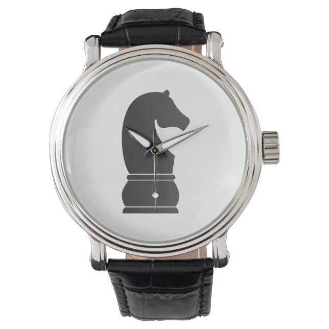 Schachstück Armbanduhr (Vorderseite)