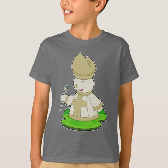 Schachstück Bishop Schach T-Shirt (Vorderseite)