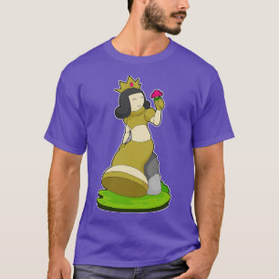 Schachstück Blume Schach T-Shirt