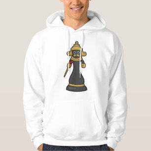 Schachstück King at Schess mit Stab Hoodie