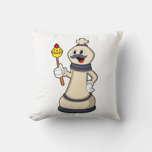 Schachstück King bei Schach.PNG Kissen