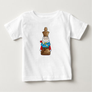 Schachstück King Chess Baby T-shirt