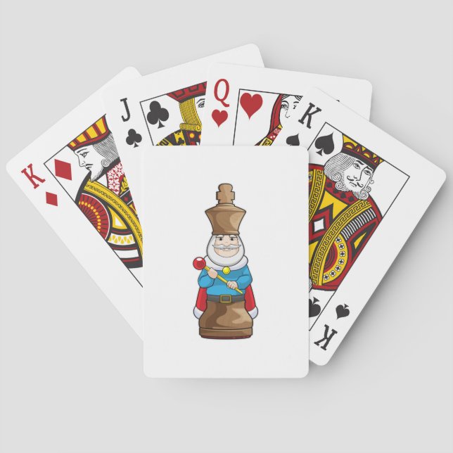 Schachstück King Chess Spielkarten (Rückseite)
