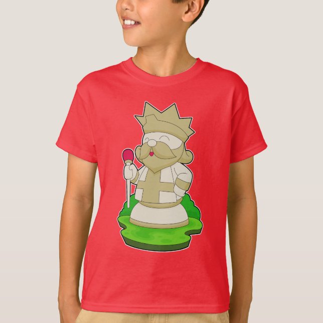 Schachstück King Chess T-Shirt (Vorderseite)