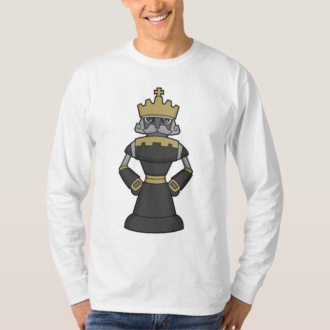 Schachstück King Crown Schach T-Shirt (Vorderseite)